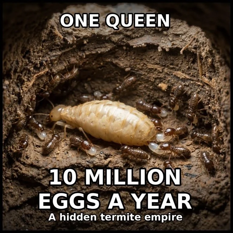 One Queen. Up to 10 Million Eggs a Year. Inside the Hidden Empire of a Termite Colony