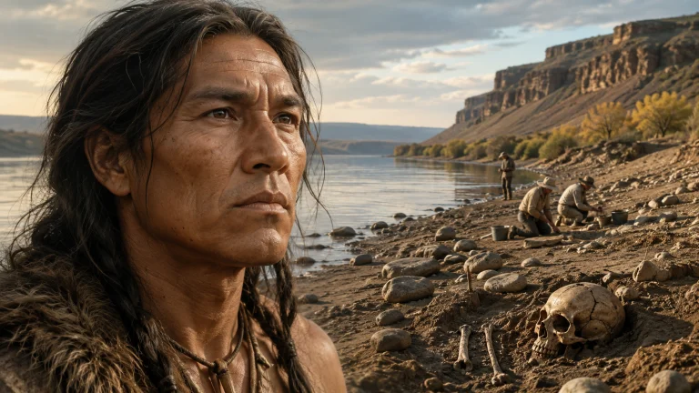 THE ANCIENT MAN BESIDE THE RIVER