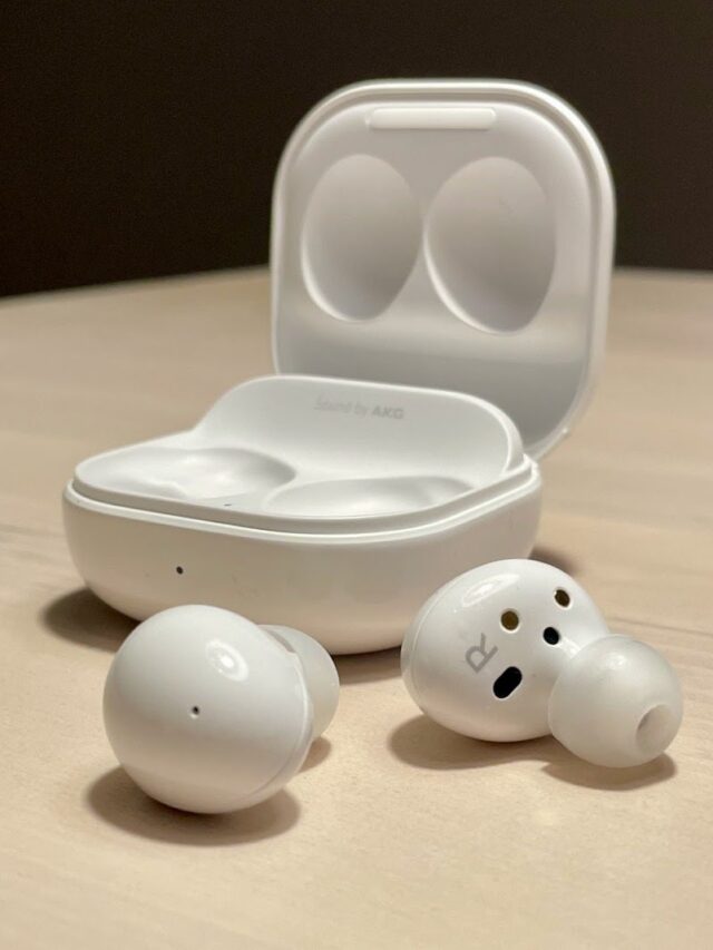 This image shows the Samsung Galaxy Buds 2 Pro.